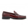 Men's Penny Loafer burgundy red Leather Dress Shoes Goodyear welted Leather Sole classic elegant Latino Marttely 800