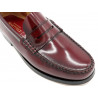 Herren Slipper Leder Business Schuhe Penny Loafer Ledersohle Goodyear Rahmengenäht bordeaux rot kirschrot Latino Marttely 800