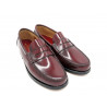 Herren Slipper bordeaux rot Leder Business Schuhe Penny Loafer Ledersohle Goodyear Rahmengenäht kirschrot