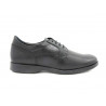 Men's classic lace-up Dress Shoes with leather lining black - Made in Spain