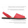 Avarca Menorquina Damen Sandalen Leder rot Menorca Schuhe Abarca 201 C. Ortuño