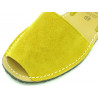 Avarca Women's Flat Sandals yellow Suede Leather Summer Shoes Abarca Menorquina - MADE IN SPAIN