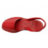 Avarca Menorquina Women's Flat Sandals red Premium Leather Menorcan Shoes Abarca 2010 C. Ortuño