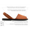 Damen Leder Sandalen cognac braun Avarca Menorquina flache Menorca Schuhe menorquinisch spanisch Sandaletten 2010 C. Ortuño