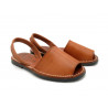 Damen Leder Sandalen cognac braun Avarca Menorquina flache Menorca Schuhe menorquinisch spanisch Sandaletten 2010 C. Ortuño