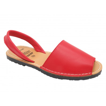 Damen Sandalen Leder rot Menorca Schuhe Abarca Echtleder Avarca Menorquina MADE IN SPAIN