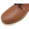 Men's Boat Shoes brown Leather Moccasin Deck Shoes Loafer Goodyear welted Casual 605 outlet