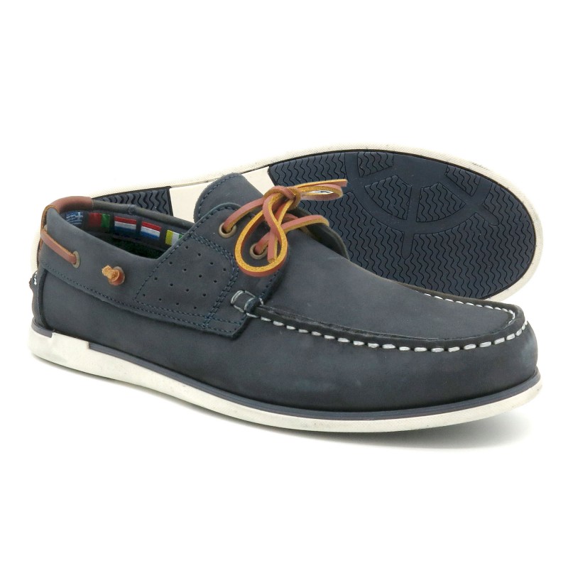 Herren Bootsschuhe Leder Mokassin navy blau Nubuk Segelschuhe Goodyear Rahmengenäht Casual 605 2020