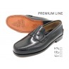 Herren Slipper schwarz Leder Penny Loafer Anzugschuhe Business Schuhe Ledersohle Goodyear Rahmengenäht Latino Marttely 300