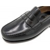 Herren Slipper schwarz Leder Penny Loafer Anzugschuhe Business Schuhe Ledersohle Goodyear Rahmengenäht Latino Marttely 300