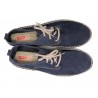 Men's Mokassins Suede Leather Sneakers navy blue Casual Lace-Up Summer Shoes Made In Spain 2002