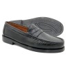 Herren Slipper Nappa Leder schwarz Business Schuhe Goodyear Rahmengenäht Gummisohle Latino Marttely Penny Loafer