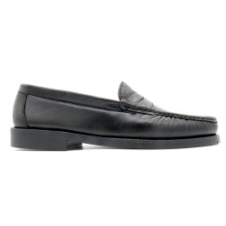 Men's dress shoes black nappa leather Penny Loafer Goodyear welted Rubber Sole Latino Marttely