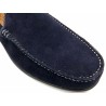 Herren Mokassins navy blau Leder Schlupfschuhe Wildleder Sneakers Goodyear Rahmengenäht Latino Marttely Halbschuhe handgemacht