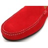 Men's moccasins red leather suede sneakers slip-on shoes Goodyear welted loafers latino marttely spain