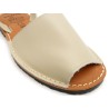 Damen Sandalen Leder beige Avarca Menorquina Echtleder Decksohle weich gepolstert flache Menorca Sommerschuhe Abarca C. Ortuño