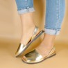 Damen Sandalen gold Leder Avarca Menorquina Echtleder Sommerschuhe matt metallic 190 C. Ortuño