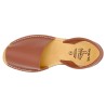 Women's Flat Sandals brown Leather Avarca Menorquina Menorca Summer Shoes Made In Spain Abarca Barca 201 C. Ortuño