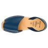 Damen Sandalen Leder Avarca Menorquina blau navy Menorca Schuhe Abarca Barca 201 C. Ortuño