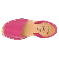 Damen Sandalen Leder rosa pink Avarca Menorquina Menorca Schuhe Abarca Barca 201 C. Ortuño