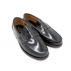 Herren Slipper Leder Business Schuhe Loafer schwarz Ledersohle Goodyear Rahmengenäht Latino Marttely 800